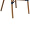 Flash Furniture Bordeaux French Bistro Stacking Chair w/Arms, Navy/White PE Rattan/Bamboo Print Alum Frame, 2PK 2-SDA-ADS642142-NVYWH-NAT-GG - alternate 8